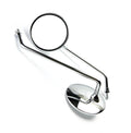 PAIR OF CHROME MIRRORS FOR THE BUDDY GENUINE SCOOTER 50 TO 170