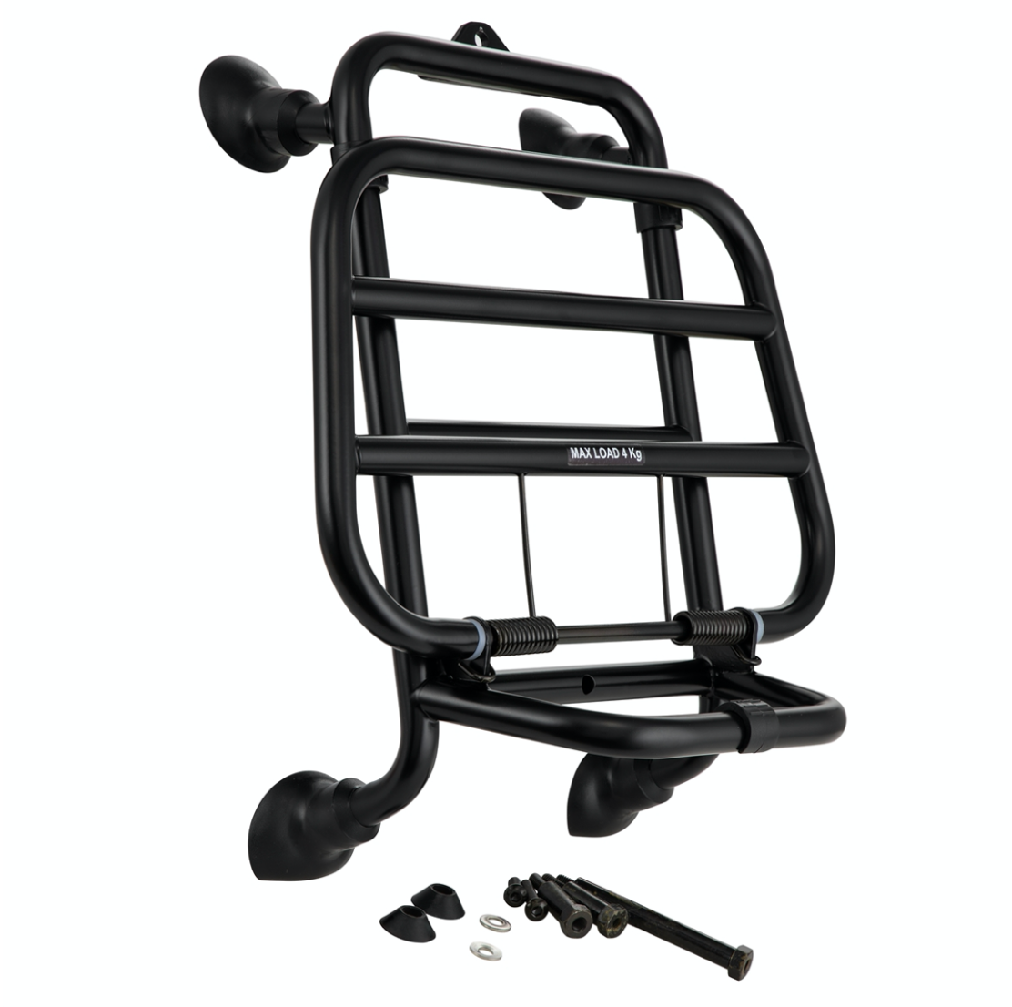 FRONT FOLDING RACK BLACK GTS GTV HPE HPE2 (1B007202) **REQUIRES DRILLING**