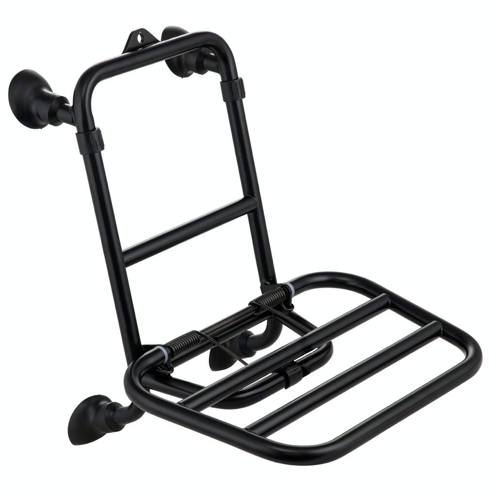 FRONT FOLDING RACK BLACK GTS GTV HPE HPE2 (1B007202) **REQUIRES DRILLING**