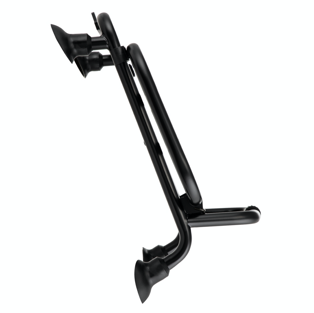 FRONT FOLDING RACK BLACK GTS GTV HPE HPE2 (1B007202) **REQUIRES DRILLING**