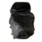 REPLACEMENT SEAT COVER BLACK VINYL VESPA GT60/GTV PAIR INCLUDES FRONT AND BACK COVER