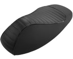 COMPLETE SEAT NOTTE VESPA GTS **BLACK W/BLACK PIPING**  (1B004499000C2)