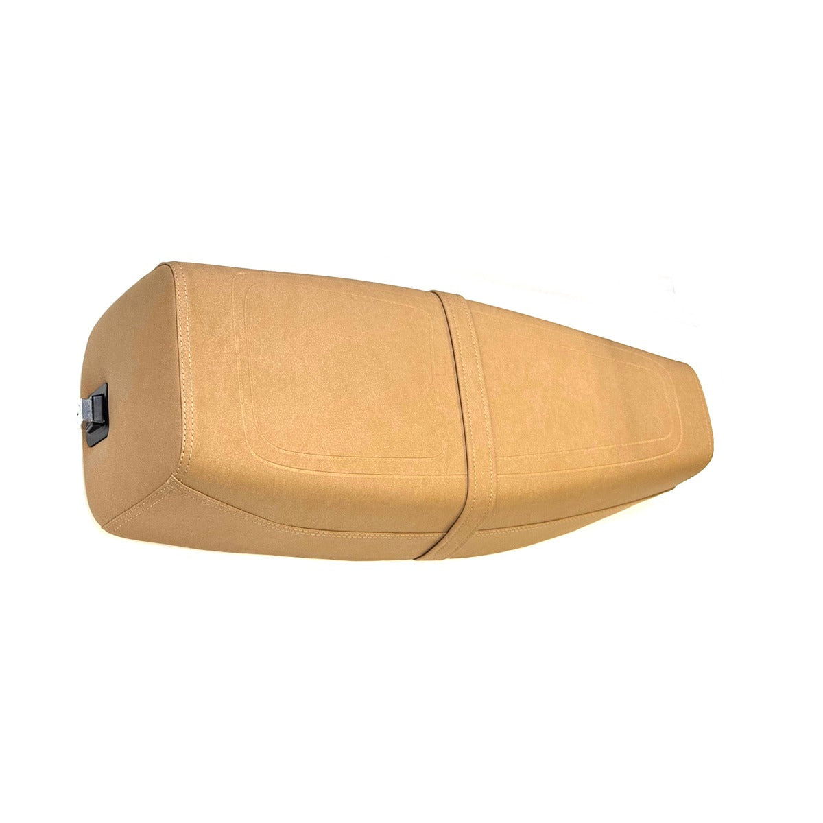SEAT W/ PLASTIC SEAT FRAME AND FOAM TEXTURED BEIGE COVER VESPA PX STELLA
