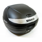29 LITER SHAD TOP CASE MATTE BLACK W/SILVER REFLECTOR (D0B2900)