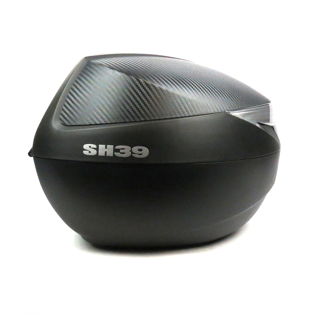 39 LITER SHAD TOP CASE-MATTE BLACK WITH CARBON FIBER STYLE INSERT