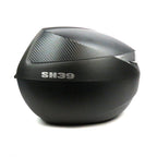 39 LITER SHAD TOP CASE-MATTE BLACK WITH CARBON FIBER STYLE INSERT