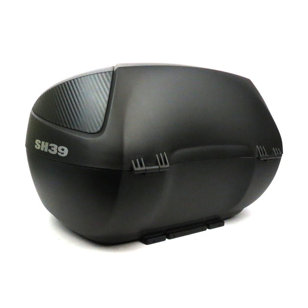 39 LITER SHAD TOP CASE-MATTE BLACK WITH CARBON FIBER STYLE INSERT