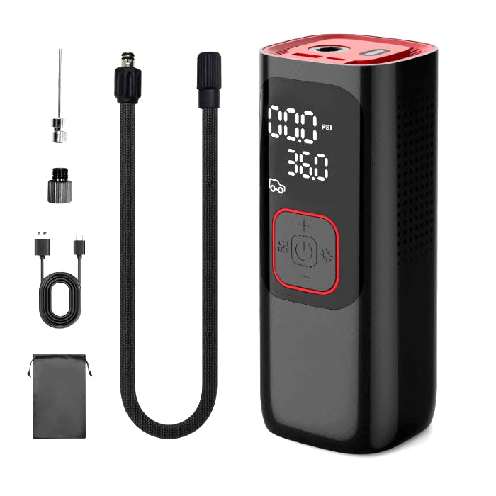 PORTABLE CORDLESS ELECTRIC AIR COMPRESSOR TIRE INFLATOR PUMP
