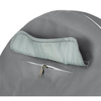 10" GRAY VINYL SPARE TIRE COVER W/ POUCH **ITALIAN MADE**