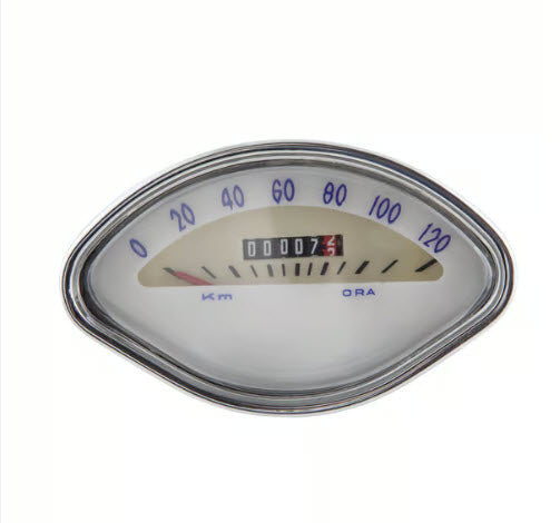 120KM CLAMSHELL SPEEDO AFTERMARKET VINTAGE VESPA (NO PIAGGIO LOGO) GL150 VBB