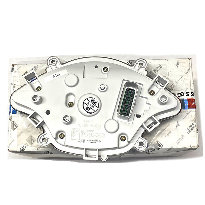 SPEEDOMETER VESPA GTS 300 SUPER SPORT ABS 2015-2020 HPE FLAT BLACK W/RED BACKLIGHT (1D001599)