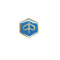Piaggio Hex Puffy Sticker Small