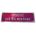 6% Two Stroke Gas Cap Sticker - Piston Port Models