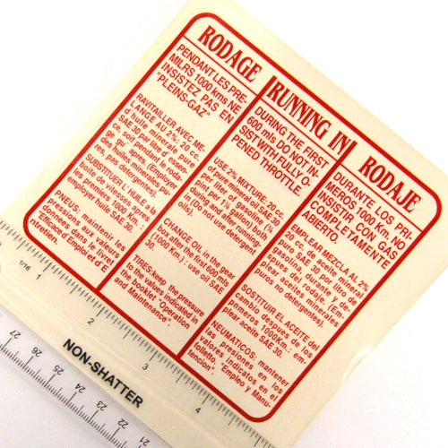 Running In Decal 2% RED