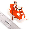 Ragnar Sexy Space Scooter Chick Sticker
