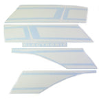 WHITE DECAL/STICKER KIT COWLS/FRONT FENDER VSE RALLY 200