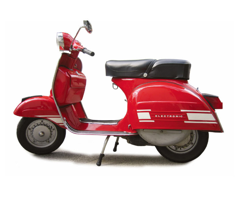 WHITE DECAL/STICKER KIT COWLS/FRONT FENDER VSE RALLY 200