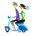 Shag 2-Up Scooter Sticker