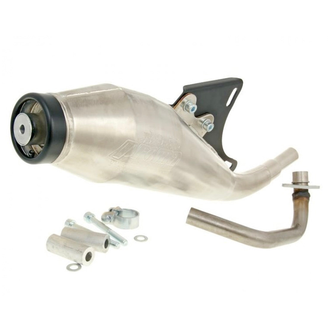 RACING EXHAUST TECNIGAS GP4, FOR VESPA LX/S/PRIMAVERA/SPRINT 50CC 4T AC 4 VALVE ONLY NICKEL PLATED