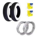 Deluxe Premium Tire Kit **Shinko White Wall** Vespa Smallframe