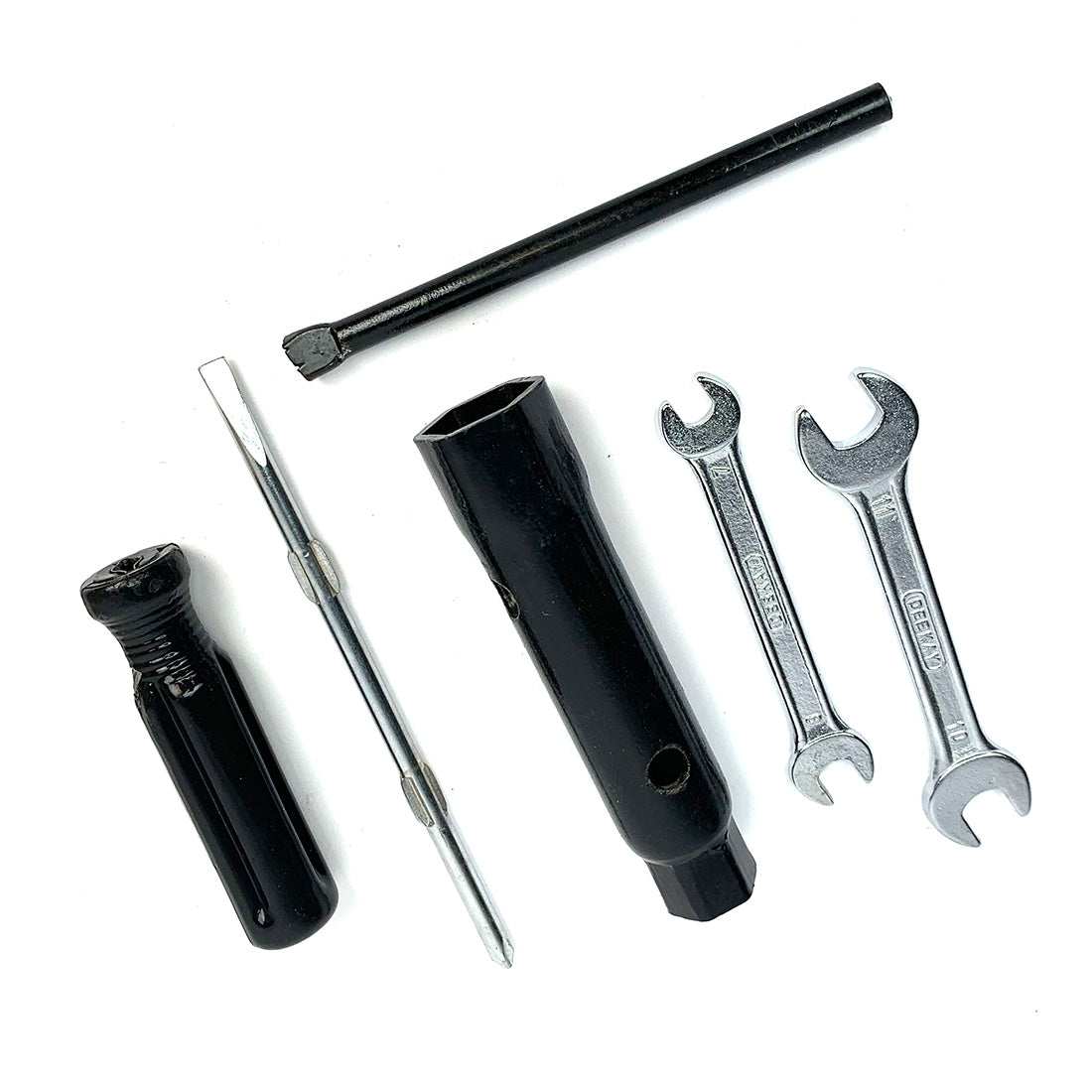 6 PIECE TOOL KIT FOR VINTAGE VESPAS WRENCHES, DRIVERS, AND SOCKET