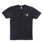 Vespa Motorsport Retro Shop T-Shirt MEN'S BLACK