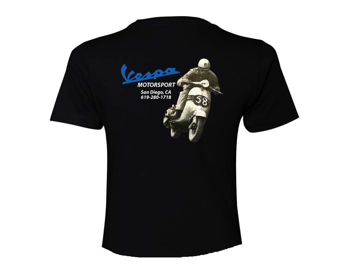 Vespa Motorsport Women's Retro Shop T-Shirt