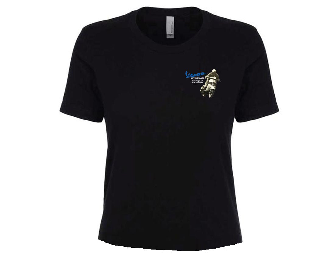 Vespa Motorsport Women's Retro Shop T-Shirt