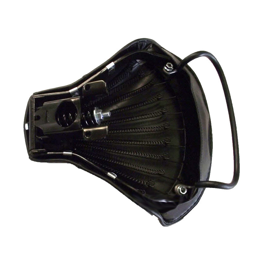 VBB STYLE SINGLE SADDLE SEAT BLACK FIT MOST LARGE FRAME VESPA 1960'S-1980'S