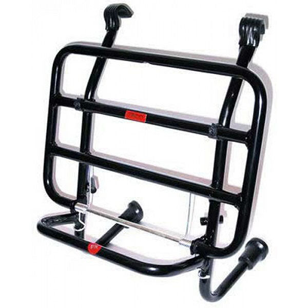 **BLACK**FRONT FOLDING RACK GT/GTS/GTV FACO (NO DRILLING; WILL NOT WORK W/ "GT11F" FRONT BARS)