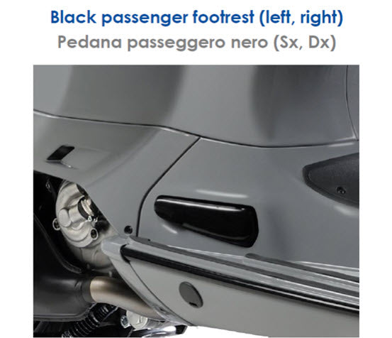 BLACKOUT TRIM KIT VESPA GTS HPE 2020-2022 **CLOSEOUT**