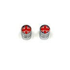 UK UNION JACK BRITISH FLAG VALVE STEM CAPS  **PAIR**