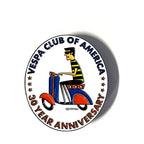 VESPA CLUB OF AMERICA 30TH ANNIVERSARY SHAG VCOA 1.5" PIN