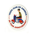 VESPA CLUB OF AMERICA 30TH ANNIVERSARY SHAG 2.5" STICKER