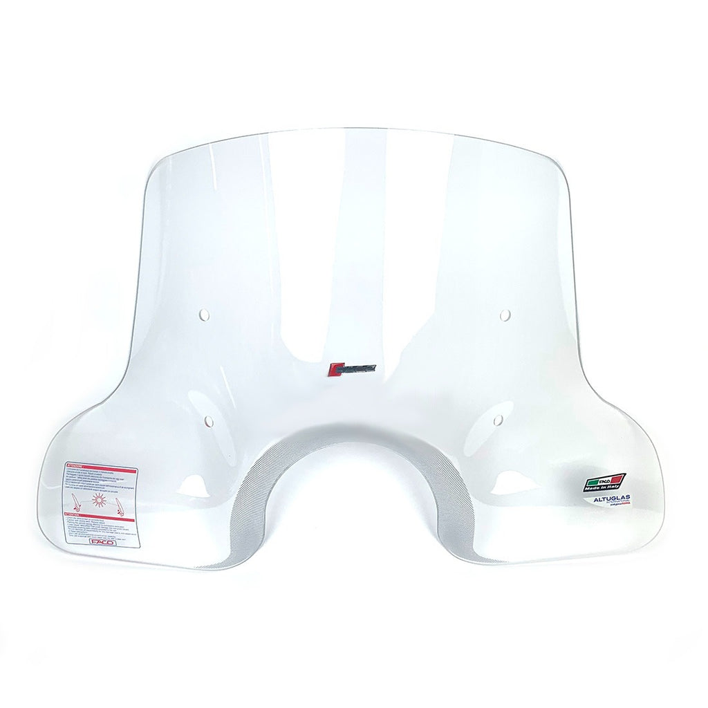 Vespa GTS Wider Mid-size Windshield by Faco Fits GT200-GTS HPE 2005-2022