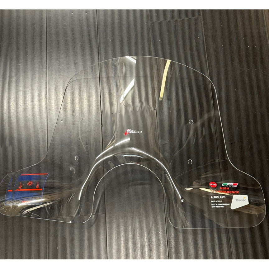 Vespa GTS Wider Mid-size Windshield by Faco Fits GT200-GTS HPE 2005-2022