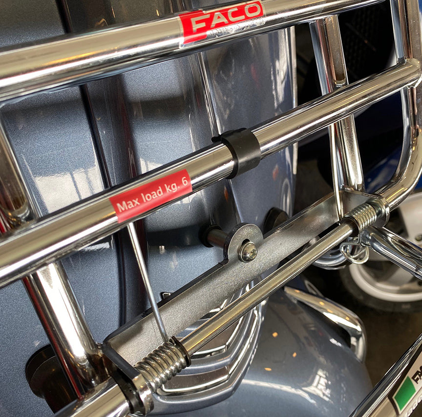 FACO CHROME FRONT FOLDING RACK GTS GTV SUPER 300 HPE HPE2 2020- **REQUIRES DRILLING**