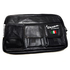 *BLACK LEATHER* GLOVE BOX BAG VESPA GTS 200 300 GTS310 PRIMAVERA, SPRINT, PX **SCOOTERWEST EXCLUSIVE**
