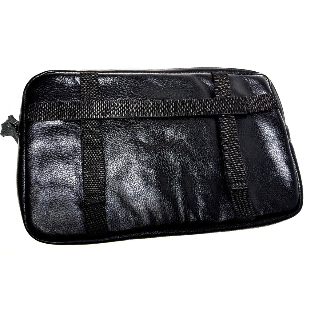 *BLACK LEATHER* GLOVE BOX BAG VESPA GTS 200 300 GTS310 PRIMAVERA, SPRINT, PX **SCOOTERWEST EXCLUSIVE**
