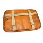 *TAN LEATHER* GLOVE BOX BAG TAN VESPA GTS 200-300 GTS310 PRIMAVERA, SPRINT, PX **SCOOTERWEST EXCLUSIVE**