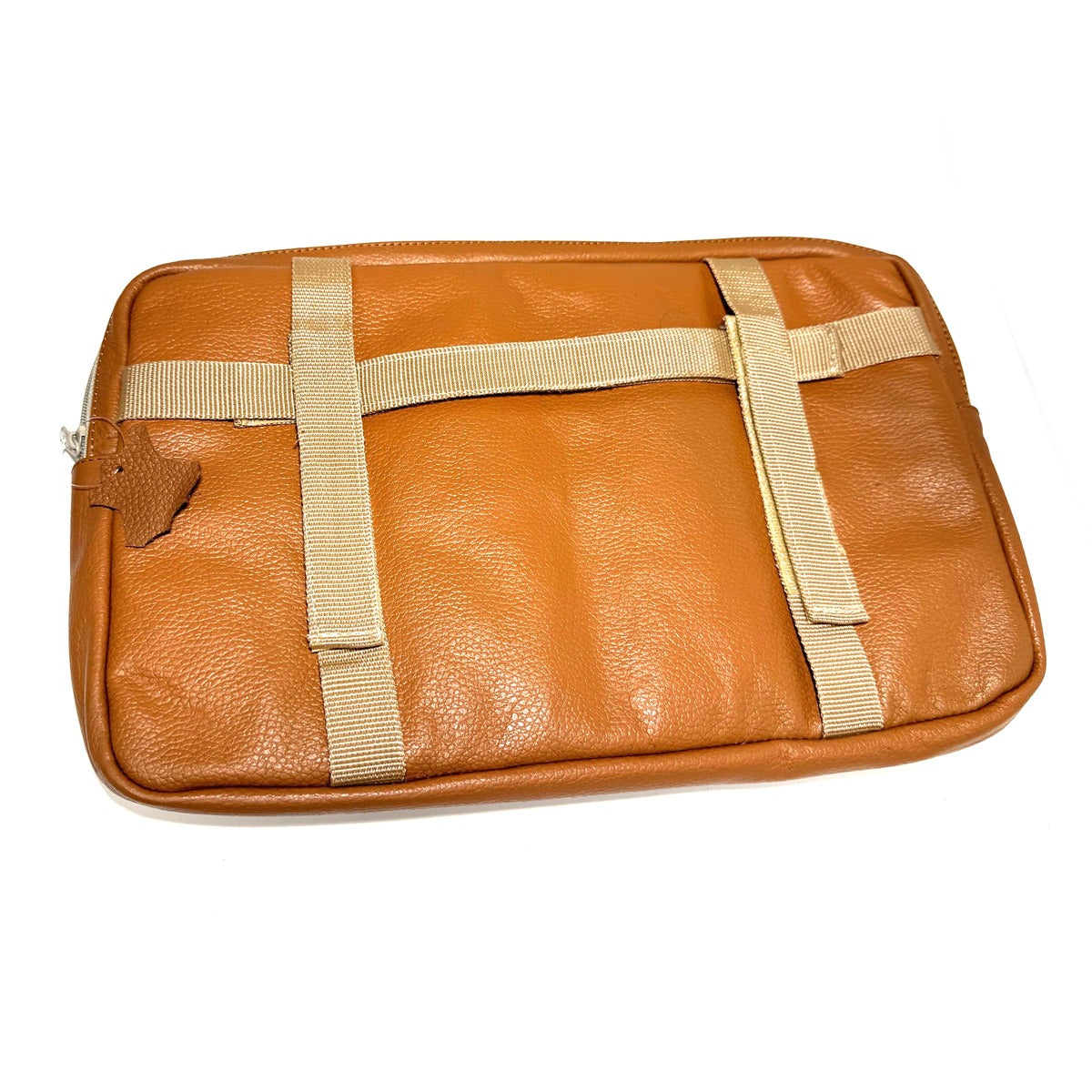 *TAN LEATHER* GLOVE BOX BAG TAN VESPA GTS 200-300 GTS310 PRIMAVERA, SPRINT, PX **SCOOTERWEST EXCLUSIVE**