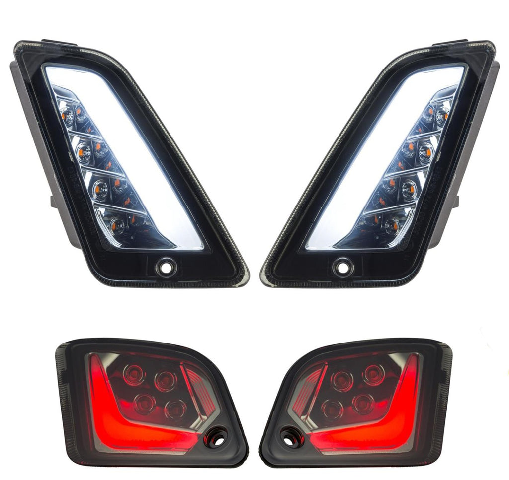 COMPLETE SET OF 4 SMOKED LENS LED SWITCHBACK RUNNING AND TURN SIGNAL LIGHT KIT GT200 GTS250 GTS SUPER 300 HPE GTV 2005-2022