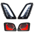 COMPLETE SET OF 4 SMOKED LENS LED SWITCHBACK RUNNING AND TURN SIGNAL LIGHT KIT GT200 GTS250 GTS SUPER 300 HPE GTV 2005-2022