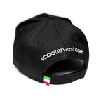 Vespa Motorsport Baseball Cap Hat Black, One size fits all