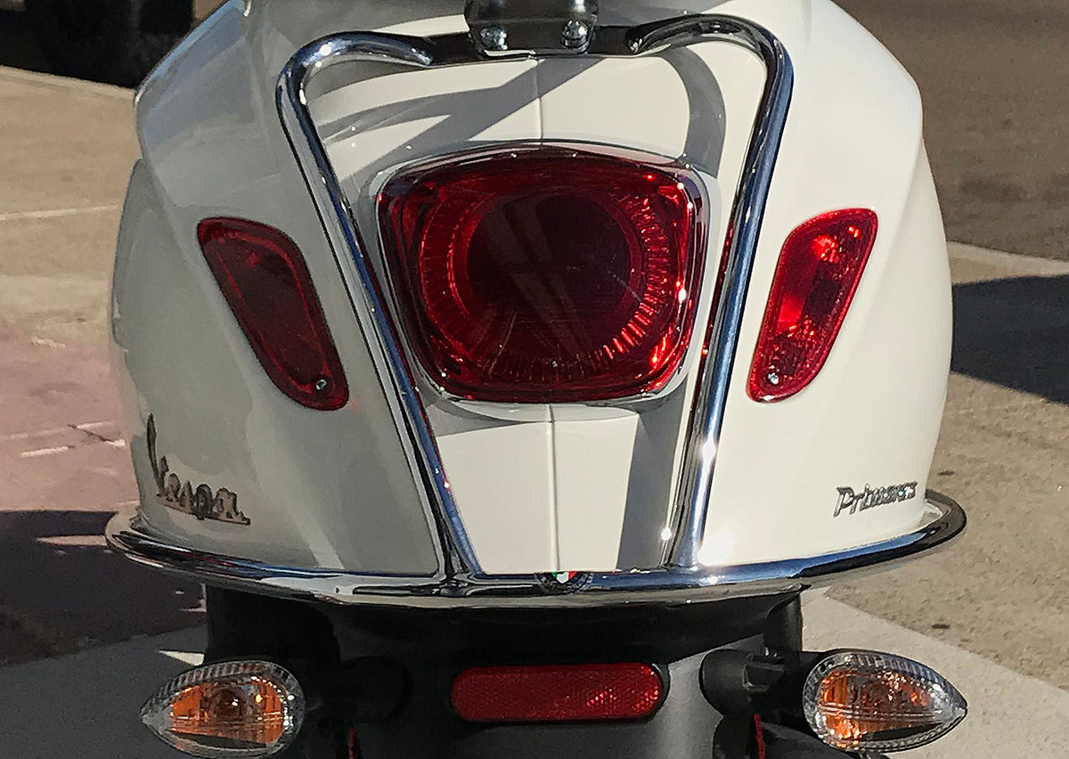 **CUPPINI**  CHROME REAR BARS VESPA PRIMAVERA/SPRINT 50-150