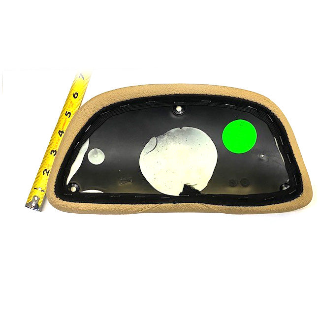 TOP BOX BACK REST PAD Tan/Beige Fits Newer style Piaggio Cases PIAGGIO BV BEVERLY CRUISER  OR ANY CASE WITH A CURVED SURFACE *CLOSEOUT*