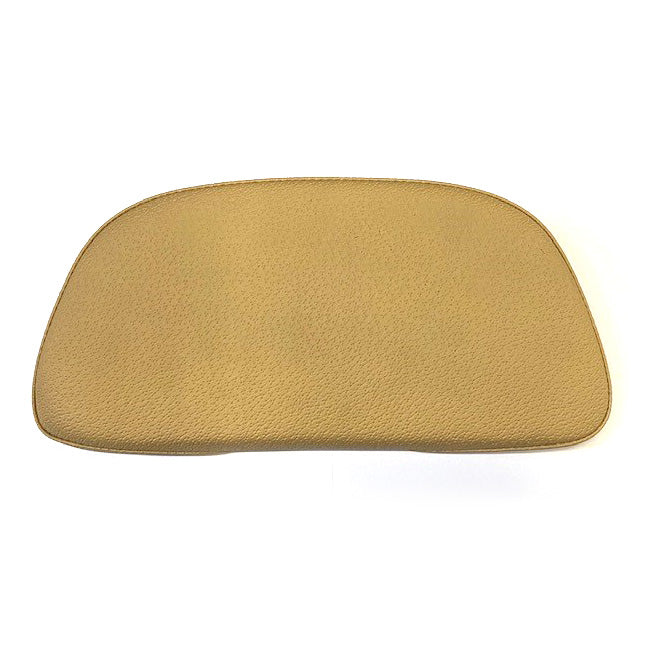 TOP BOX BACK REST PAD Tan/Beige Fits Newer style Piaggio Cases PIAGGIO BV BEVERLY CRUISER  OR ANY CASE WITH A CURVED SURFACE *CLOSEOUT*