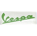 STICKER VESPA 8" SCRIPT DIE-CUT VINYL LARGE SIZE GREEN