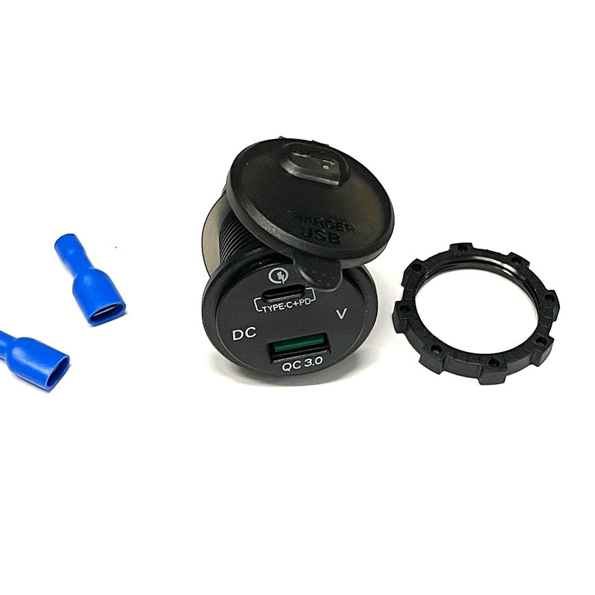 USB POWER PLUG KIT GTS/SUPER/GTV ABS 300 2015-2018 (drilling required)