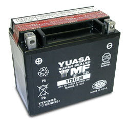 YUASA BATTERY YTX12-BS VESPA ORIGINAL LX150/GTS/HPE/HPE2/ET4/S150/BV350 (583158)
